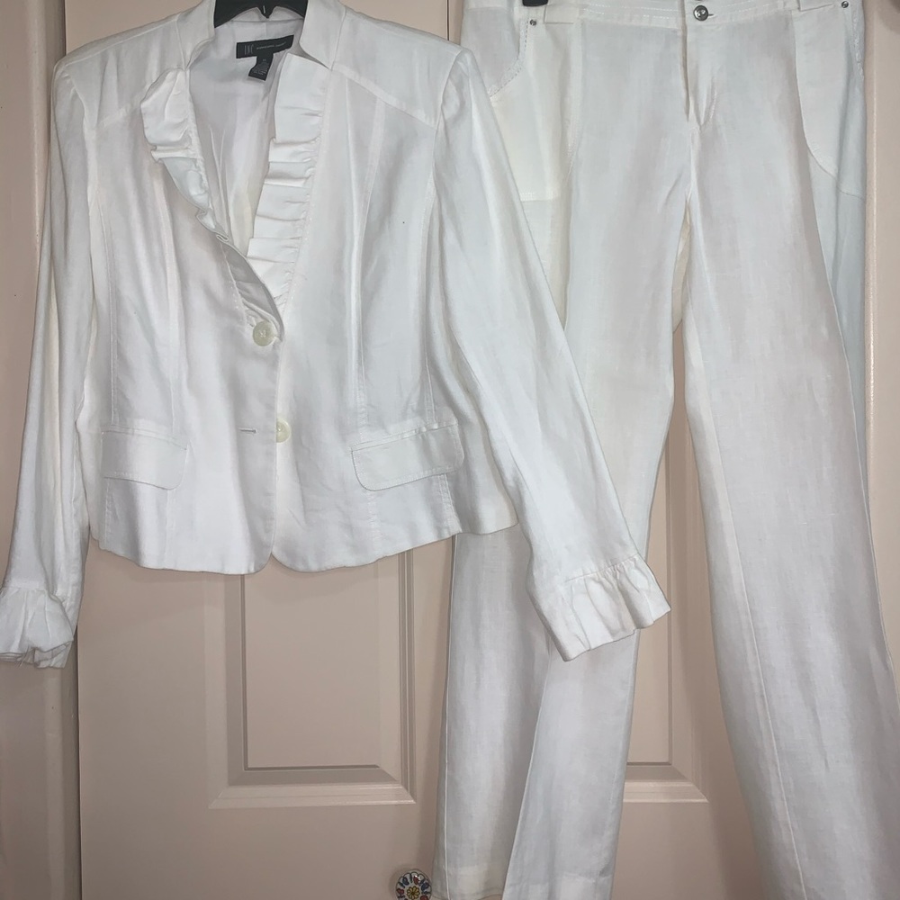 Inc linen suit set